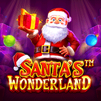 Santa's Wonderlandメイン画面 - 8x8リール、クリスマスオーナメントとマーキングシステムが特徴の冬限定スロット