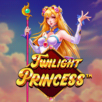 Twilight Princessメイン画面 - 5x5リール、プリンセスと粘着ワイルドが特徴のクラスターペイスロット