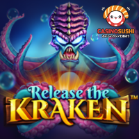 Release the Krakenメイン画面 - 4x5リール、クラーケンと海底財宝が特徴の海洋テーマスロット