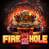 Fire in the Hole 2スロットゲーム：地下洞窟を背景に、ドワーフの採掘者と光るクリスタルが特徴的な新装備が並ぶ画面