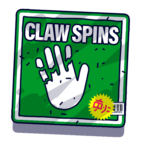 a green and white sign with a hand drawn on it