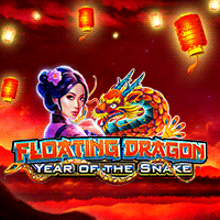 Floating Dragon Snakeメイン画面 - 5x3リール、ドラゴンボールとモディファイアが特徴の干支スロット