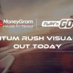 Playn GO Music x MoneyGram Haas F1 Team collaboration announcement featuring Quantum Rush Visualizer launch