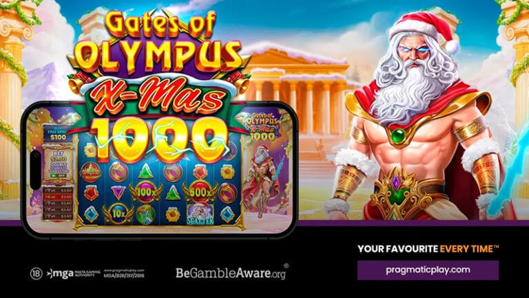 Gates of Olympus Xmas 1000 - Christmas themed version of popular Zeus slot series by Pragmatic Play