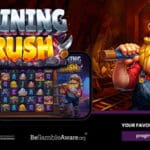 Mining Rush - 7x7 cluster pay mining themed slot with nugget evolution system and 1000x win potential