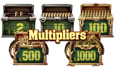 Multipliers can be picked up by any character and apply to all wins.