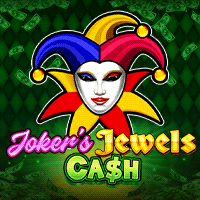 Joker's Jewels Cashメイン画面 - 5x3リール、ジョーカーと宝石が特徴の6種ジャックポット搭載スロット