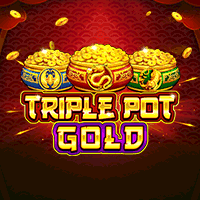 Triple Pot Goldメイン画面 - 5x3リール、コウモリ・ドラゴン・タイガーが特徴の3種マルチプライヤースロット